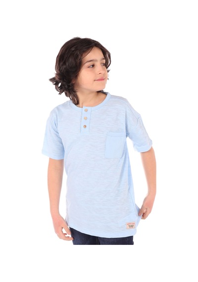 Toontoy Kids Toontoy Erkek Çocuk Baskılı Bisiklet Yaka Düğmeli Tek Cepli Kısa Kollu Tişört Mavi Toontoy Kids Toontoy Erkek Çocuk Baskılı Bisiklet Yaka Düğmeli Tek Cepli Kısa Kollu Tişört Mavi