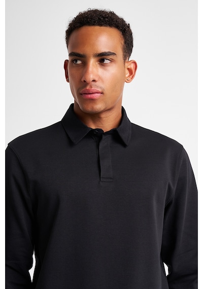 Lescon Erkek Uzun Kol Polo Yaka T-shirt 25s-1262-25n Siyah