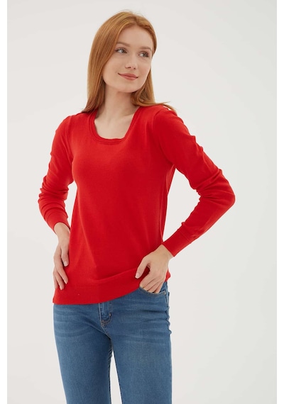 Fashion Friends Bayan Kazak 24k0779k1 Kırmızı Kırmızı