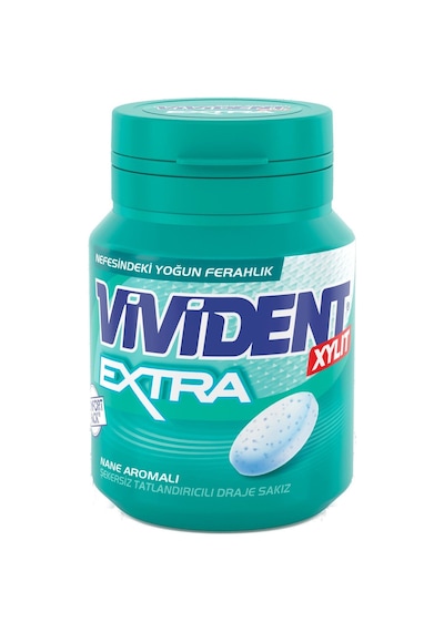 Vivident Comfort Bottle Extra Nane Aromalı Sakız 12 x 66 G