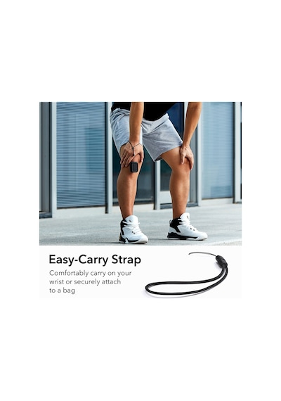 Apple AirPods Uyumlu Pro 2 2019/2022/2023 Halolock Magsafe Orbit Hybrid Case Siyah Siyah