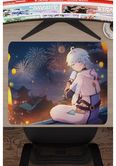 Chongyun Genshin Impact Anime Gacha V4 - 48x40 Xl Gaming Mouse Pad Fare Altlığı