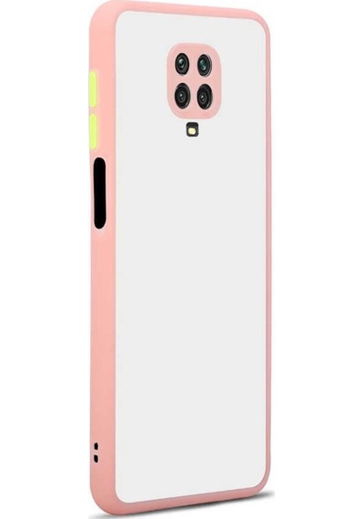 Xiaomi Redmi Note 9S Kılıf Zore Hux Düğme Ve Kapak Zıt Renk Kılıf