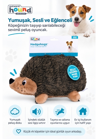 Petstages Hedgehogz Kirpi Peluş Köpek Oyuncağı Small
