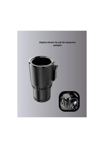 Akıllı Araç Bardaklığı Isıtma Soğutma 60 C Sarı