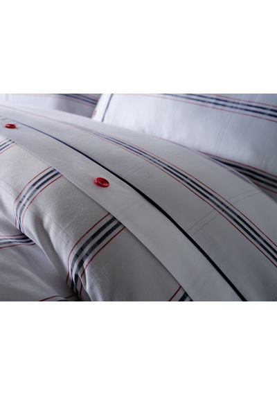 Marine Nevresim Takımı Meridian Tek King Size - Beyaz