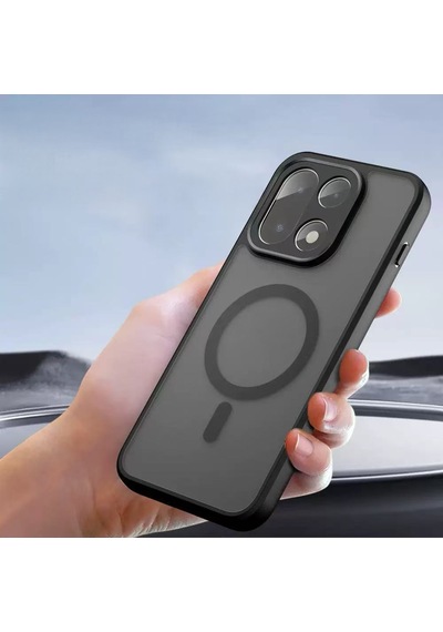 Maks Technology One Plus 15 5g Kılıf M-safe Şarj Özellikli Kamera Korumalı Mkst Lunex Kapak - Siyah