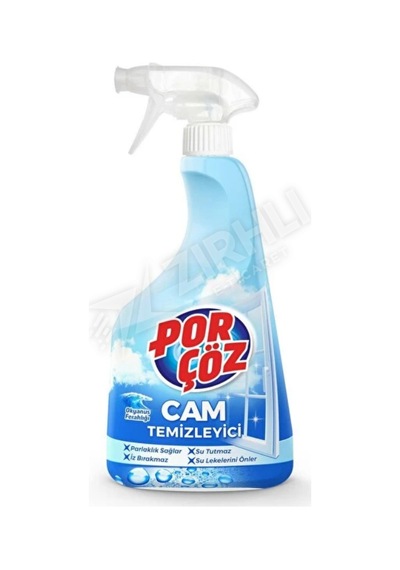 2 Adet Porçöz Cam Temizleyici 500 Ml