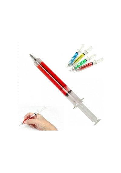 Şırınga Şeklinde Kalem Syringe Pen - Kurşun Kalem 0.7    MM
