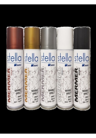 Stella Mermer Efekti Sprey 200ml Beyaz BEYAZ