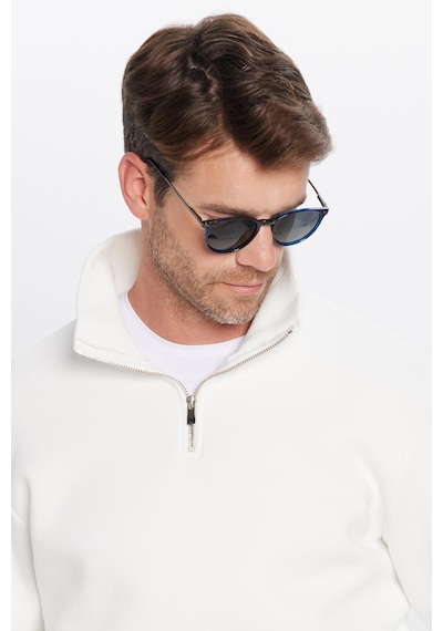 Tudors Unisex Relax Fit Rahat Kesim Pamuklu İçi Polarlı Yarım Fermuarlı Beyaz Dik Yaka Sweatshirt-31443 Beyaz Tudors Unisex Relax Fit Rahat Kesim Pamuklu İçi Polarlı Yarım Fermuarlı Beyaz Dik Yaka Sweatshirt-31443 Beyaz