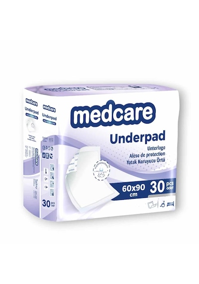 Medcare Normal Yatak Koruyucu Örtü 60x90cm 60'lı Paket Mor