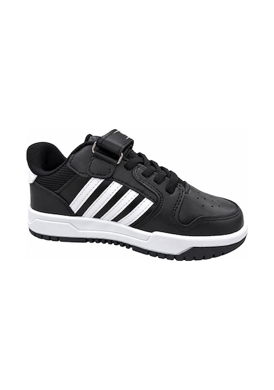 Papucumun Dünyası Çocuk Bağcıklı Cırt Cırtlı Kolay Giyimli Günlük Spor Ayakkabı Sneaker Siyah Beyaz