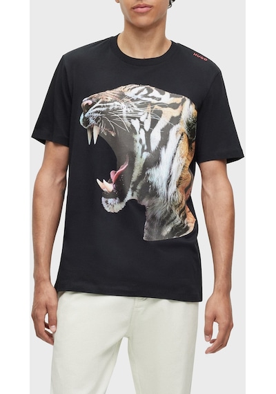 Hugo Erkek T Shirt 50494577 001 Siyah