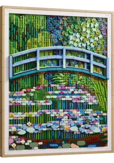 LEGO® Art Claude Monet – Nilüfer Gölü Üzerinde Köprü 31220 - Yetişkinler için Empresyonist Tablo Yapım Seti (3179 Parça)