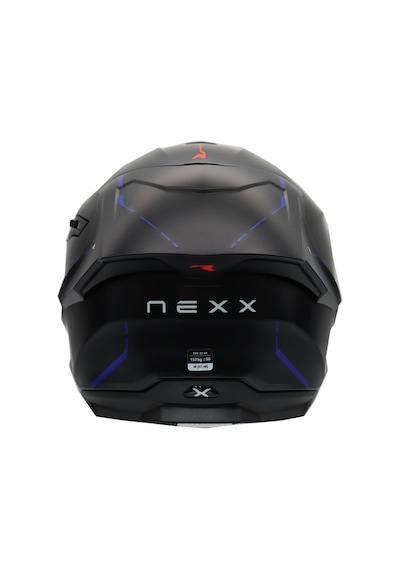 Nexx Y.100R React Kapalı Motosiklet Kaskı Mavi - Mat Siyah