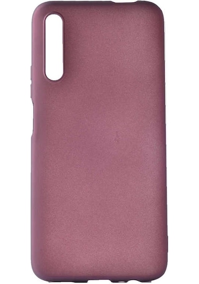 Noktaks - Huawei P Smart Pro 2019 Uyumlu - Kılıf Mat Soft Premier Silikon Kapak - Mürdüm