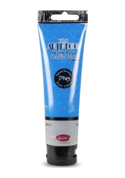 Plus Akrilik Boya 100ml Tüp 443 Mavi 443 Mavi