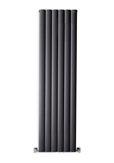 1800mm X 475mm Yüksek Isı Kapasiteli Dekoratif Lilac Dikey Aluminyum Radyatör Antrasit