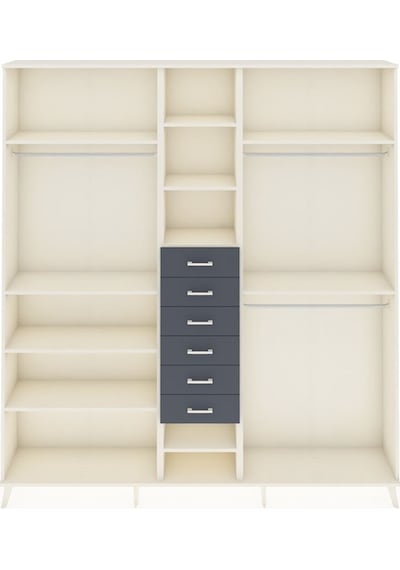Arges Dolap 10 Raflı 6 Çekmeceli 3 Askılı 220x30x243 Aytaşı-aytaşı/antrasit Aytası/antrasıt Arges Dolap 10 Raflı 6 Çekmeceli 3 Askılı 220x30x243 Aytaşı-aytaşı/antrasit Aytası/antrasıt