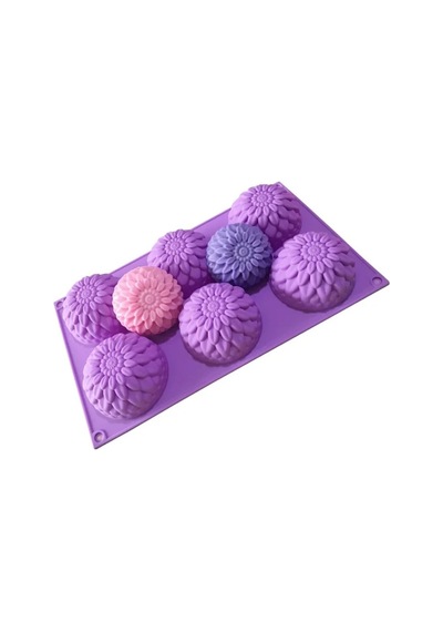 Silikon Kek Pasta Sabun Mum Ve Epoksi Kalıbı 7x3,5cm Pembe