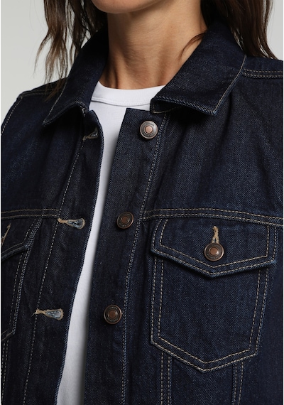 Colin's Colins Regular Fit Kadın Dark İndigo Denim Yelek Cl1082774 Q1.v1 Dn45186