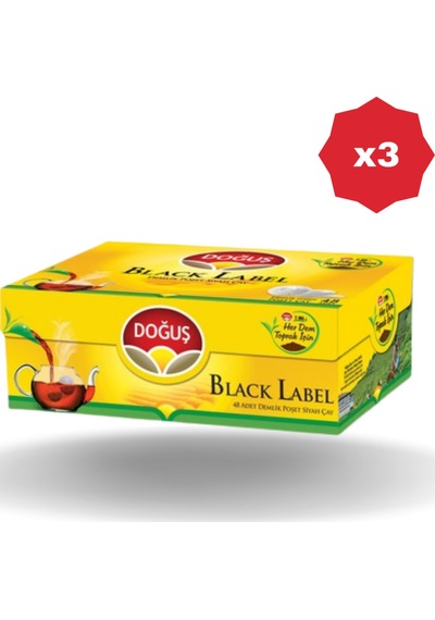 Doğuş Black Label Demlik Çay 48'li - 3 Adet