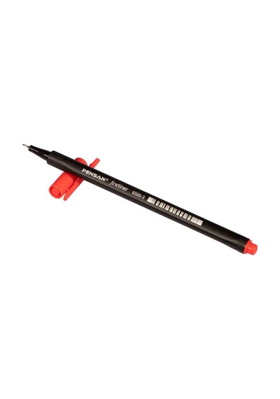 Fineliner Keçeli Kalem 0.4 Mm Açık Kırmızı 10 Adet