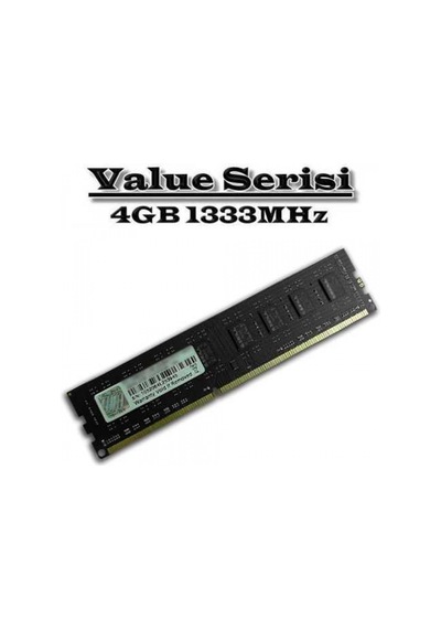 GSKILL 4GB DDR3 1333 MHz CL9 PC Ram VALUE F3-1333C9S-4GNS