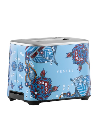 Vestel X Aslı Filinta Retro Düş Mavisi Çini Ekmek Kızartma Makine