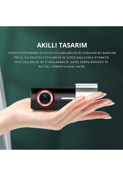 U700 Wifi 1080p 170 Geniş Açı Gece Görüşlü 128 Gb Destekli Akıllı Araç İçi Kamera