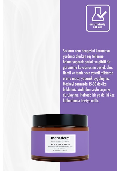Maruderm Onarıcı Saç Maskesi 300 ML Maruderm Onarıcı Saç Maskesi 300 ML