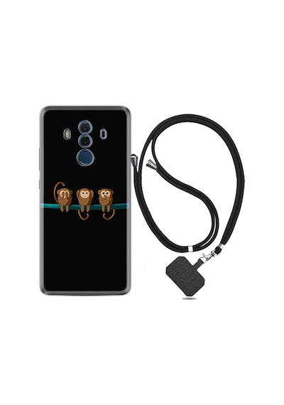 Huawei Mate 10 Pro Kılıf Boyun Askılı Üç Maymun 1871