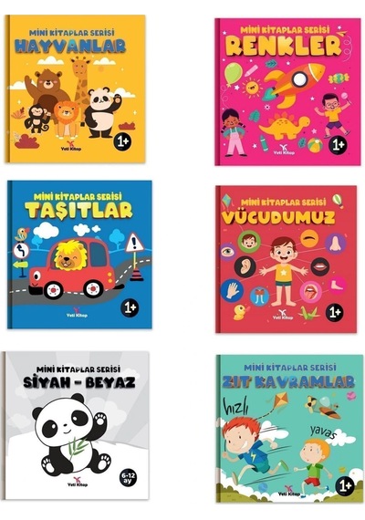 0-2 Yaş Bebek Gelişim - İlk Kitabım Serisi 0-24 Ay Bebek Kitapları 6 Kitap Kutulu Set