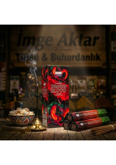 Darshan Dragon Blood Ejderha Kanı Çubuk Tütsü 20'li Paket - Güçlü Ve Koruyucu Çok Renkli