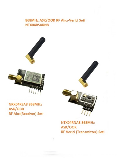 868mhz Ask/ook Rf Alıcı Verici Seti-2 Ntxrx04rsarn8