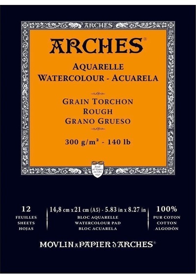 Arches Suluboya Defteri Blok Rough 300 G 15x21 Cm. 12 Yp