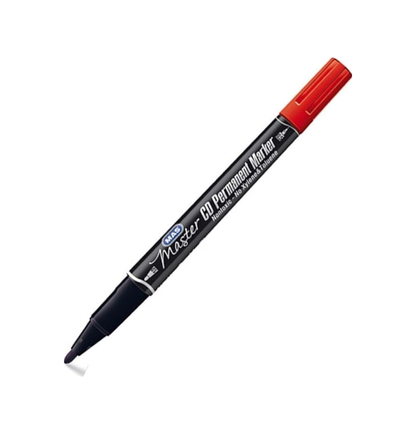 Kırmızı Çift Uçlu Cd Marker Permanent - Kırmızı 12li Paket Kırmızı
