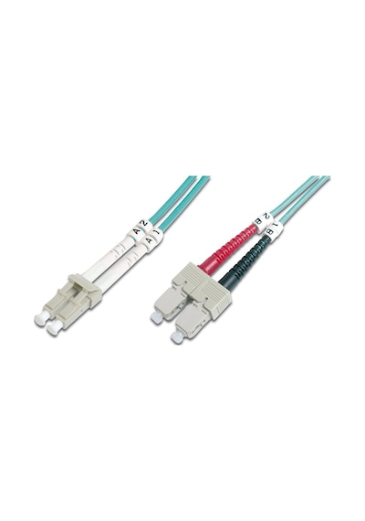 Digitus Lc-sc Fiber Optik Patch Kablo, 2 Metre, Multimode, Duplex, 50/125, Om3-18300