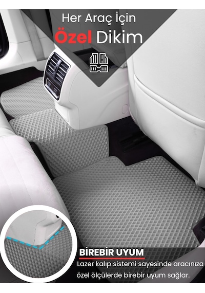 Volvo Xc70 2007-2016 Uyumlu Eva Paspas Tam Set Oto Paspas,araca Özel,tam Koruma,kolay Montaj 392