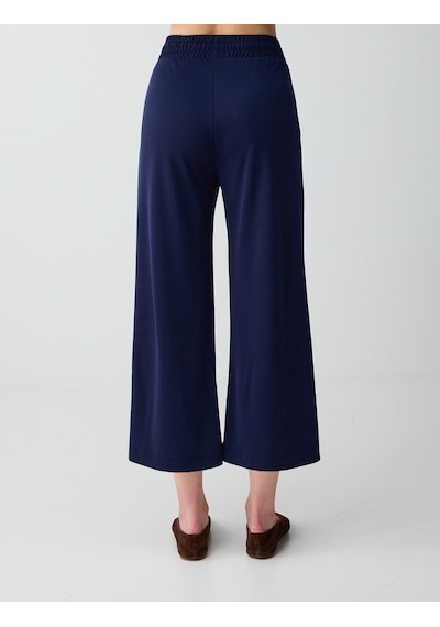 Jimmy Key Lacivert Beli Bağlamalı Rahat Bol Paça Jogger Pantolon 6sw117236494