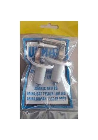 Üstten Sıkmalı Metal Klozet Kapak Vidası Açık Ahşap