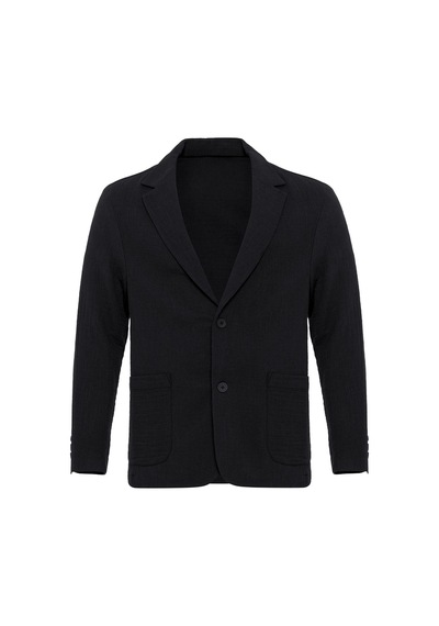 Antioch Astarsız Torba Cepli Erkek Blazer Ceket Siyah