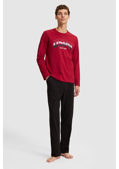 U.S. Polo Assn. Erkek Bordo Pijama Takımı 50333258-vr014