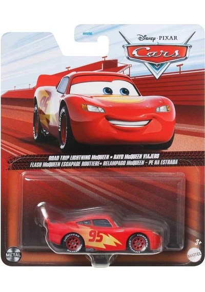 Disney Cars 1/64 Road Trip Lightning Mcqueen