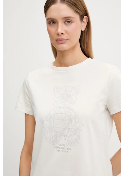 Guess Romy Regular Fit Kadın Beyaz T-shirt V6gı12k3325-g056