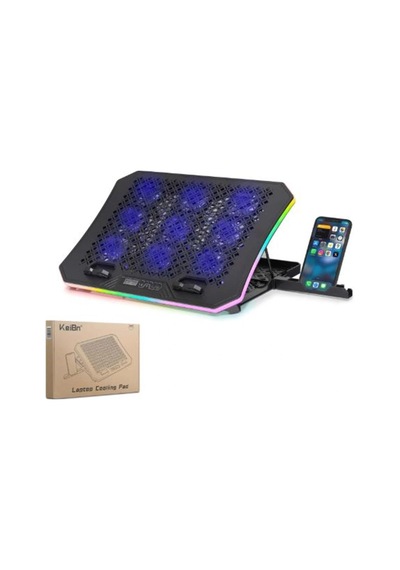 Hadron Dcxa19 Notebook Soğutucu 9-fan + Telefon Standı 14-18 Rgb Siyah