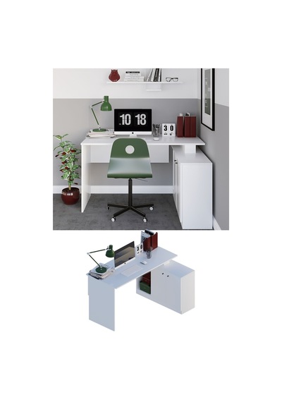 Decormet Başak Çalışma Masası Beyaz Diğer