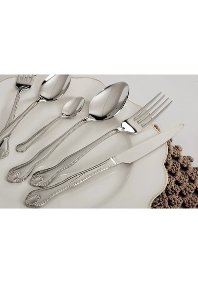36 Parça Kaşık Çatal Bıçak Takımı Sade Royal Mademoıselle Diana Inox