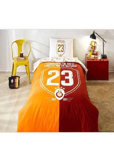 Taç Lisanslı Nevresim Takımı Galatasaray Şampiyonluk Tek Kişilik